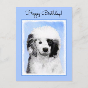 Cartão Postal Pintura de Cachorro Português - Arte Original de C