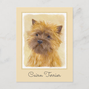 Cartão Postal Pintura de Cairn Terrier - Arte de Cachorro Origin