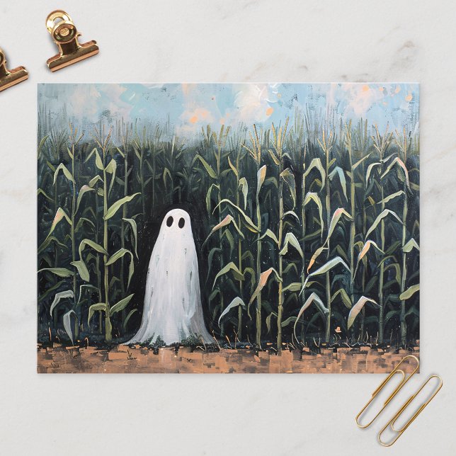 Cartão Postal Pintura de campo de ferro-ghost (Criador carregado)