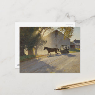 Cartão Postal Pintura de Cavalo Amish