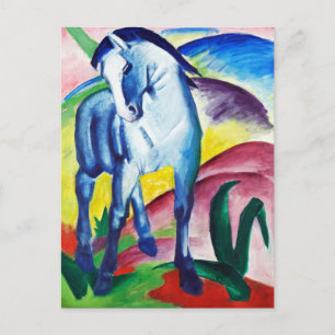 Cartão Postal Pintura de cavalo azul de Franz Marc