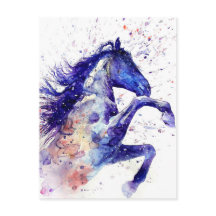 Pintura de cavalo em aquarela incrível