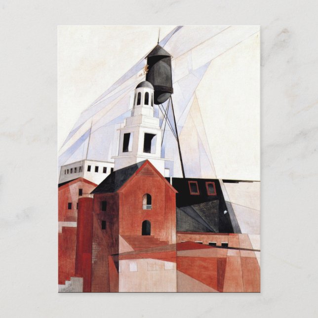 Cartão Postal pintura de Charles Demuth, Lancaster (Frente)