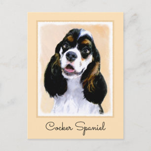 Cartão Postal Pintura De Cocker Spaniel (Participante) - Arte De