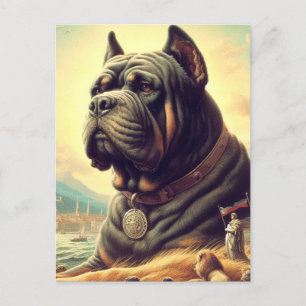 Cartão Postal Pintura de córso retrô