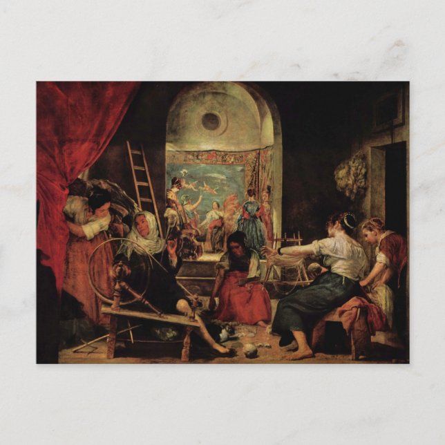 Cartão Postal Pintura de Deigo Velázquez (Frente)