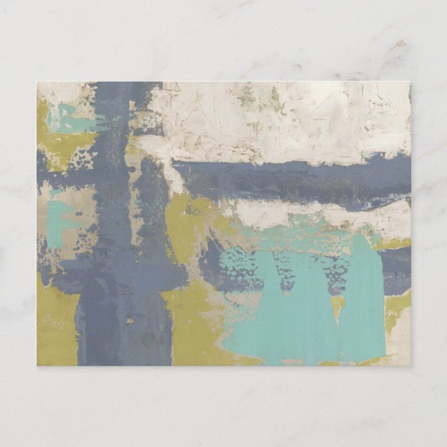 Cartão Postal Pintura de expressão livre moderna (Frente)