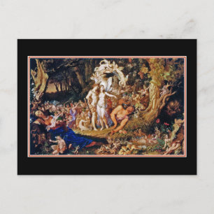 Cartão Postal Pintura de fadas "Oberon e Titania"