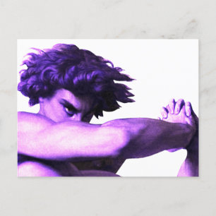 Cartão Postal Pintura de Fallen Angel por Alexandre Cabanel