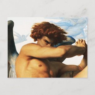 Cartão Postal Pintura de Fallen Angel por Alexandre Cabanel