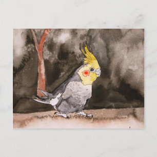 Cartão Postal pintura de galinha