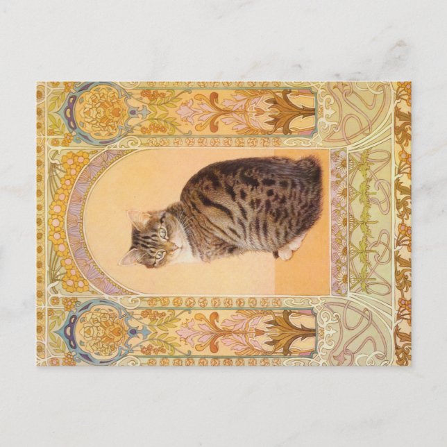 CARTÃO POSTAL PINTURA DE GATO (Frente)
