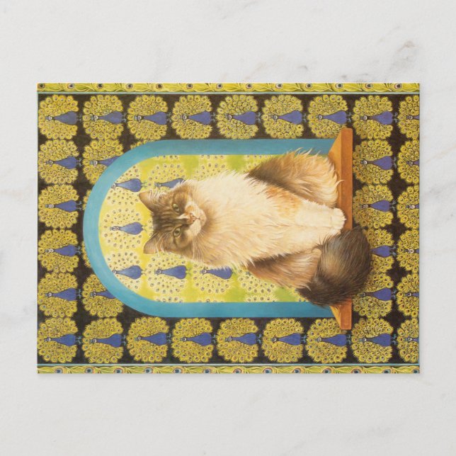 CARTÃO POSTAL PINTURA DE GATO (Frente)