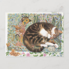 CARTÃO POSTAL PINTURA DE GATO