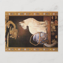 CARTÃO POSTAL PINTURA DE GATO