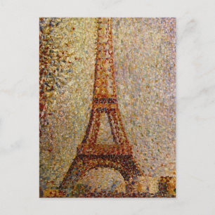 Cartão Postal Pintura de Georges Seurat: A Torre Eiffel (1889)