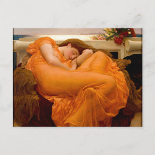 Cartão Postal Pintura De Junho Flamejante Por Frederic Leighton