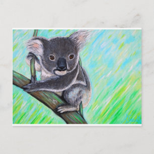 Cartão Postal Pintura de Koala