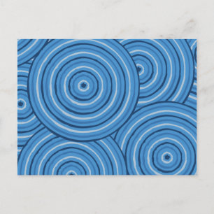 Cartão Postal Pintura de linha original