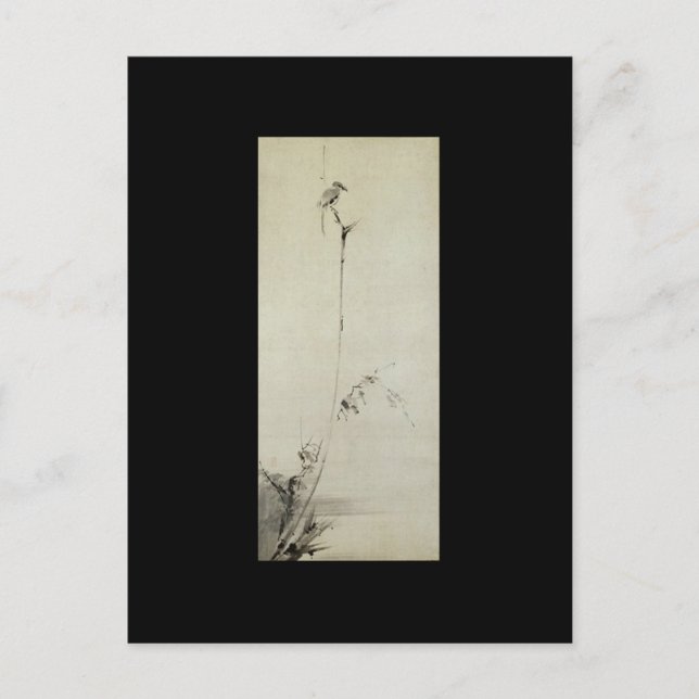 Cartão Postal Pintura de Miyamoto Musashi, c. anos 1600 (Frente)