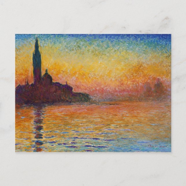 Cartão Postal Pintura de Monet (Frente)
