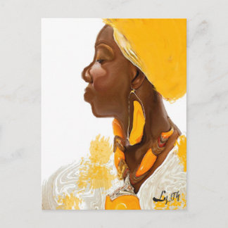 CARTÃO POSTAL PINTURA DE OCHUN