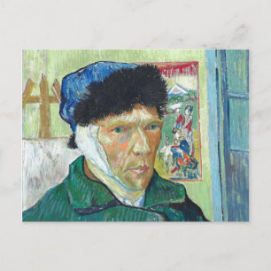 Cartão Postal Pintura de Orelha Bandada do autorretrato Van Gogh