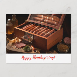 Cartão Postal Pintura de outono de Ação de Graças