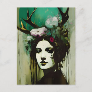 Cartão Postal Pintura de Pagan Woman