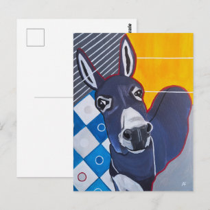 Cartão Postal Pintura de Pata de Burro por Alfred Fox