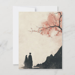 Cartão Postal Pintura de pintura com lavagem de tinta