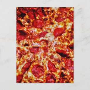 Cartão Postal Pintura de Pizza