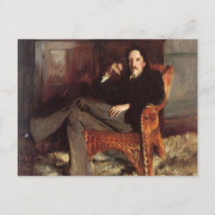 Cartão Postal Pintura de Robert Louis Stevenson (1887)