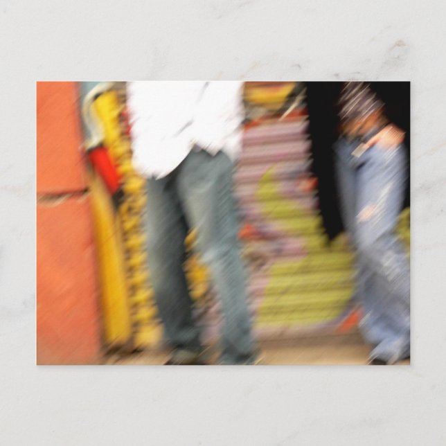 Cartão Postal pintura de rua (Frente)