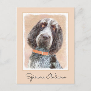 Cartão Postal Pintura de Spinone Italiano - Arte de Cachorro Ori