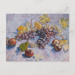 Cartão Postal Pintura de Vincent van Gogh, Vida Estática com Fru