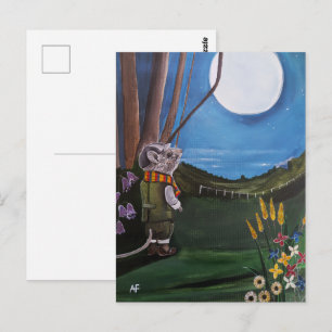Cartão Postal Pintura Desejando a Lua por Alfred Fox