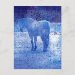 Cartão Postal Pintura Digital Cavalo Roxo