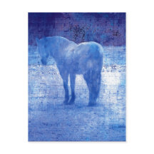 Pintura digital em cavalos roxos