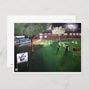 Cartão Postal Pintura do Club Canino Boomerang por Alfred Fox