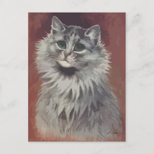 Cartão Postal Pintura do gato persa n° 5