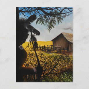 Cartão Postal Pintura do nativo americano