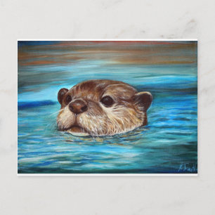 Cartão Postal Pintura do Rio Otter