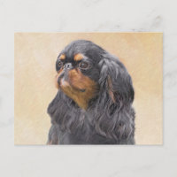 Pintura do Spaniel de Brinquedo Inglês Arte Animal
