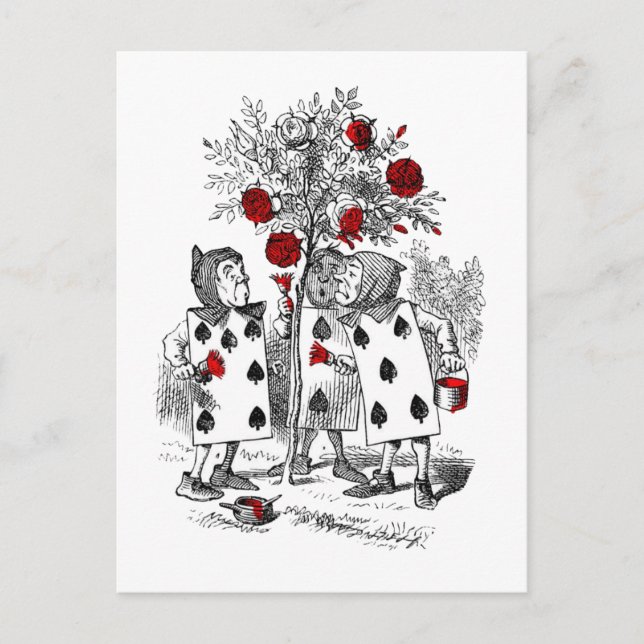 Cartão Postal Pintura dos Rosas de vermelho (Frente)