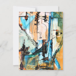 Cartão Postal Pintura em acrílico original ativada