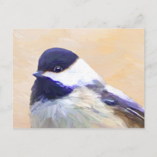 Cartão Postal Pintura em frango - Arte original em pássaro