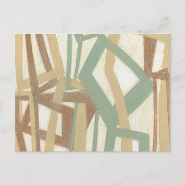 Cartão Postal Pintura em mão livre por Norman Wyatt (Frente)