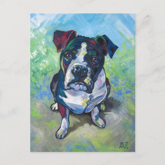 Cartão Postal Pintura em Touro de Corte (Frente)