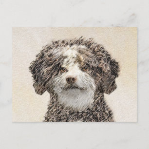 Cartão Postal Pintura Espanhola de Cachorros - Arte Cachorra Ori
